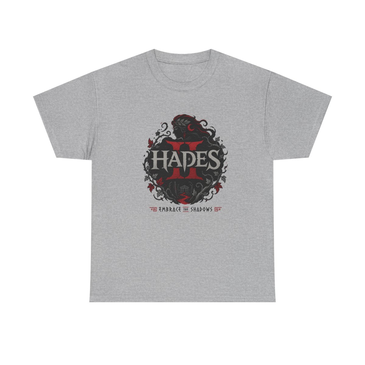 Hades II "Embrace the Shadows" Unisex Tee - alternate angle 2, merchandise