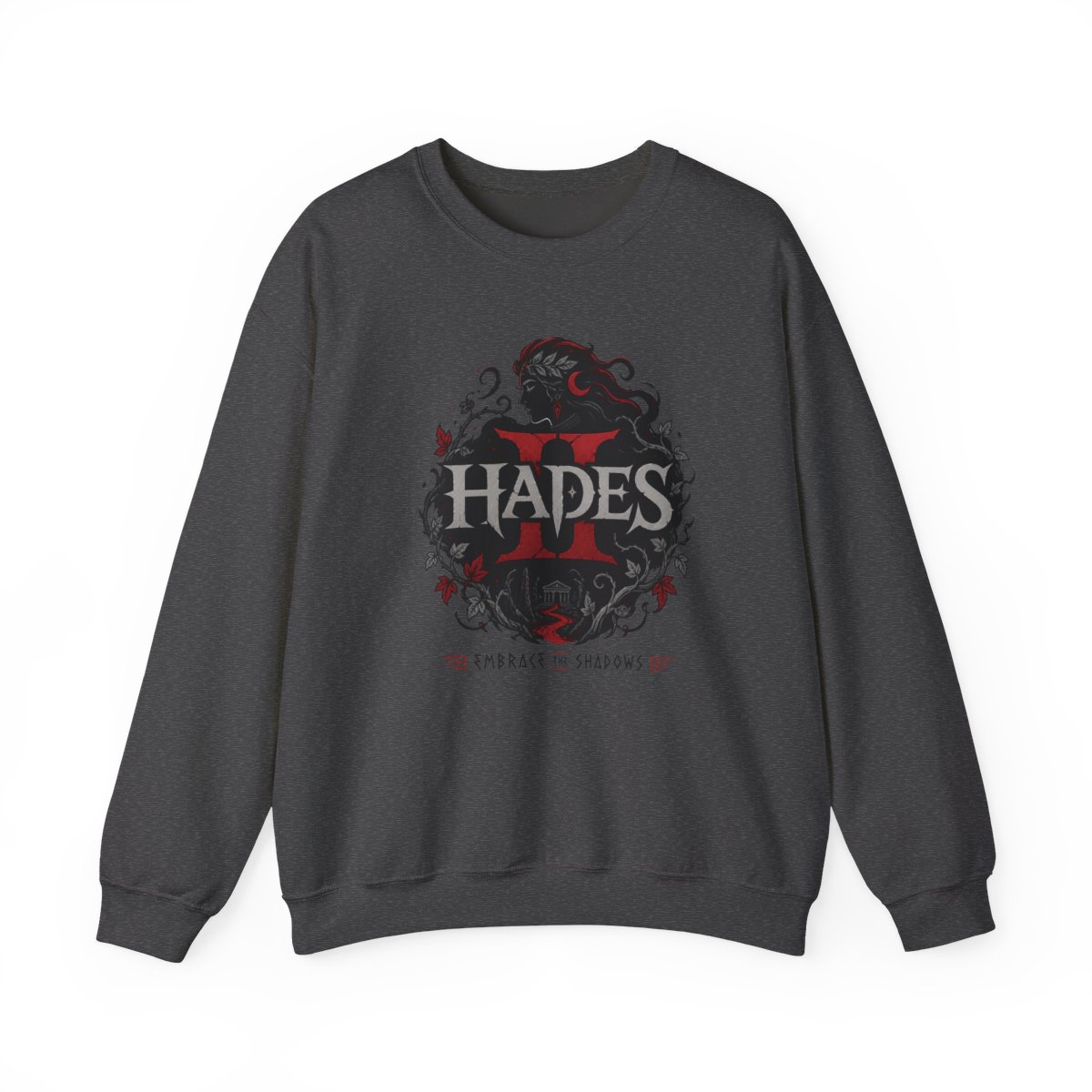 Hades II "Embrace the Shadows" Crewneck - alternate angle 3, merchandise