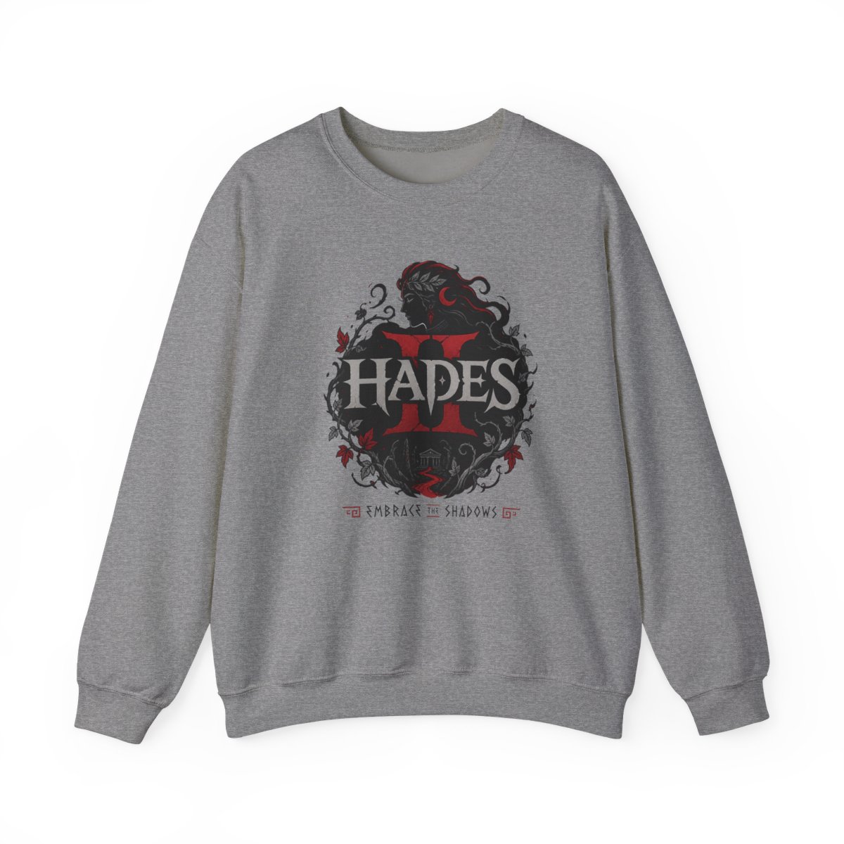 Hades II "Embrace the Shadows" Crewneck - alternate angle 2, merchandise