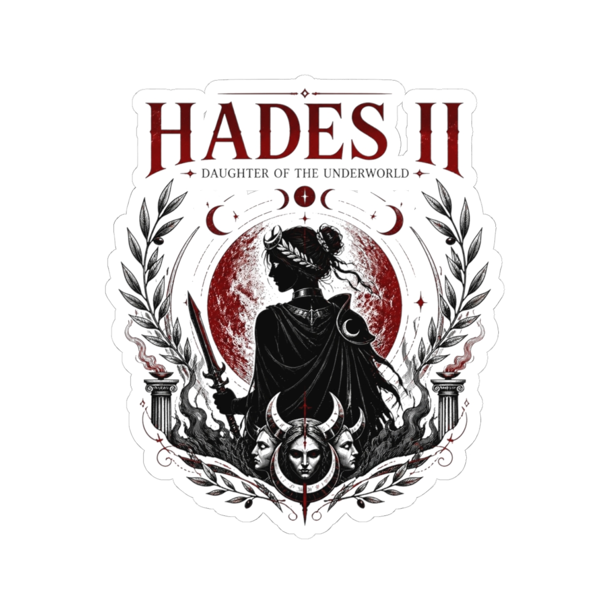 Hades II "Hades II - Daughter of the Underworld" Sticker - alternate angle 2, merchandise
