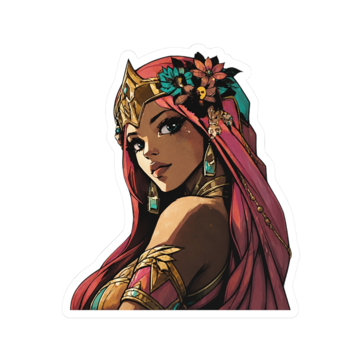 Aphrodite Hades 2 Game Fanart Sticker | Hades II - alternate angle 3, merchandise