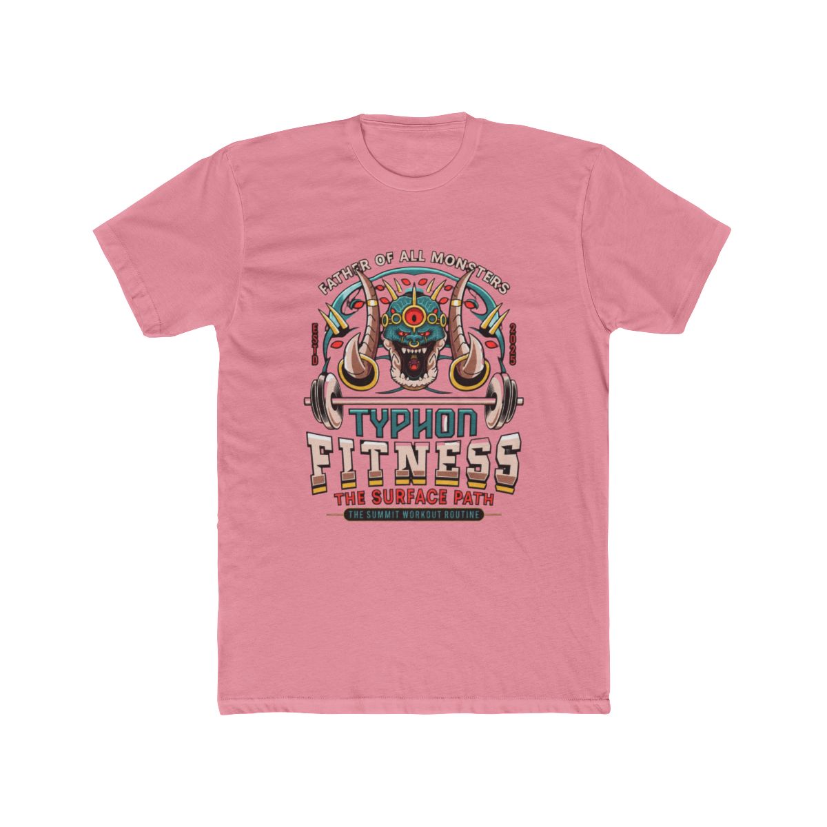 Father Of All Monsters Fitness Emblem T Shirt | Hades II - alternate angle 3, merchandise