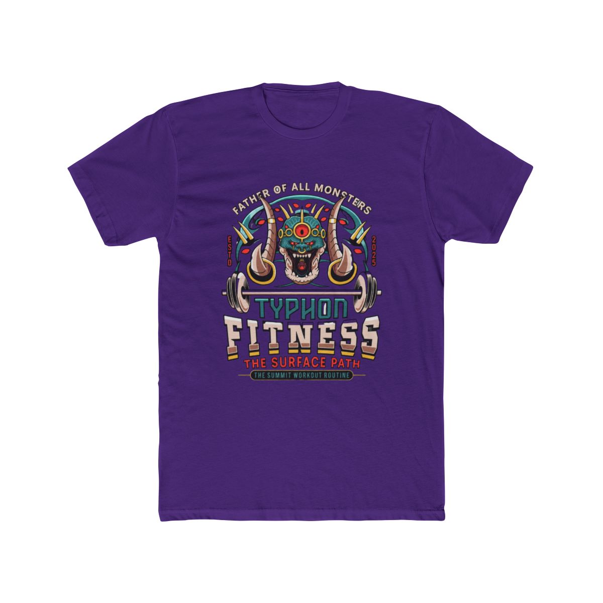 Father Of All Monsters Fitness Emblem T Shirt | Hades II - alternate angle 2, merchandise